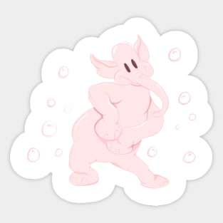 Pink Elephant Sticker